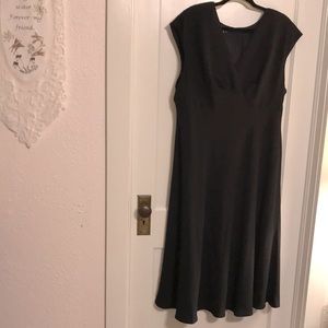 Chaps brand dressy plus size 20W Midi black dress Price reduced